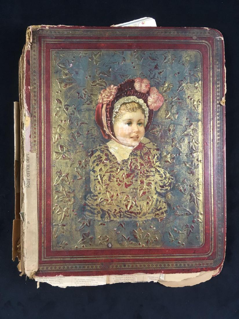 Antique 19th Century Scrap Book: Antique 19th Century Scrape Book; a very interesting piece, it is aÂ eclectic collection including several obituaries clipped from newspapers. The earliest date noted is 1880. The contents include 