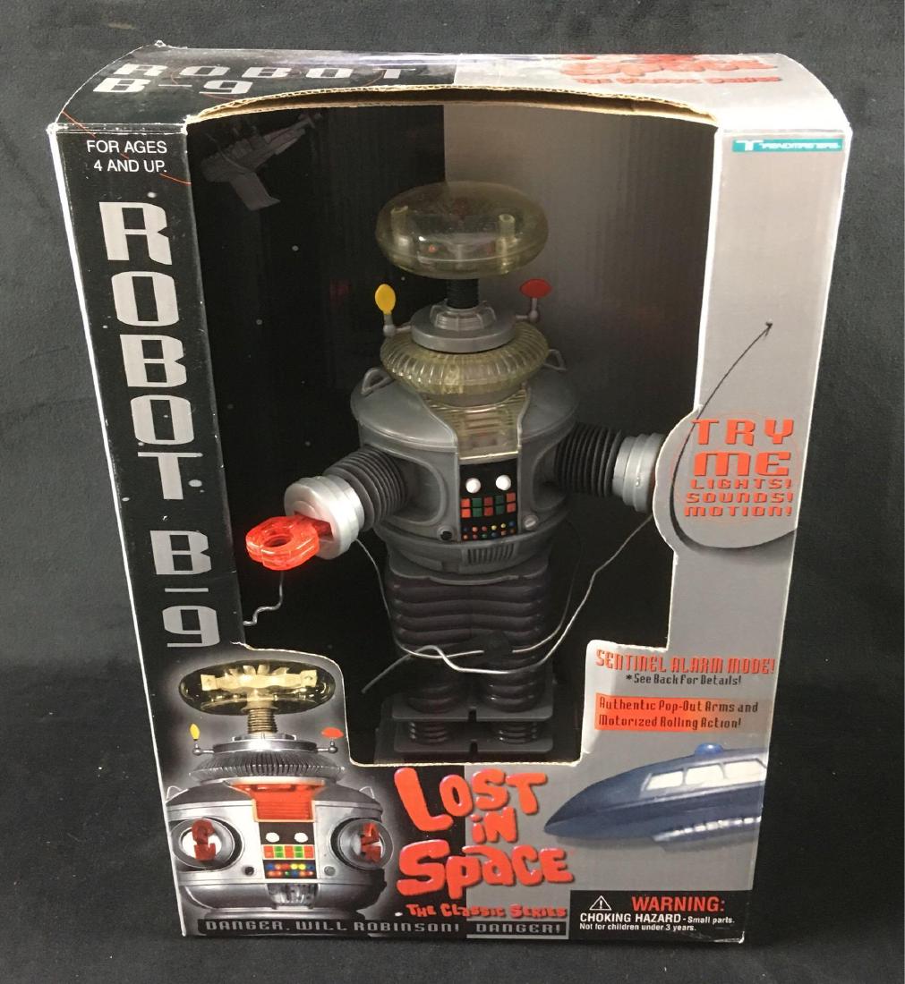 Vintage Lost in Space Robot B 9 In Original Package: Vintage Lost in Space Robot B 9, In Original Package; Danger, Will Robinson, Danger! Robot is in good condition, his finish is smooth and bright. He is tested and he calls out in a clear voice, his li