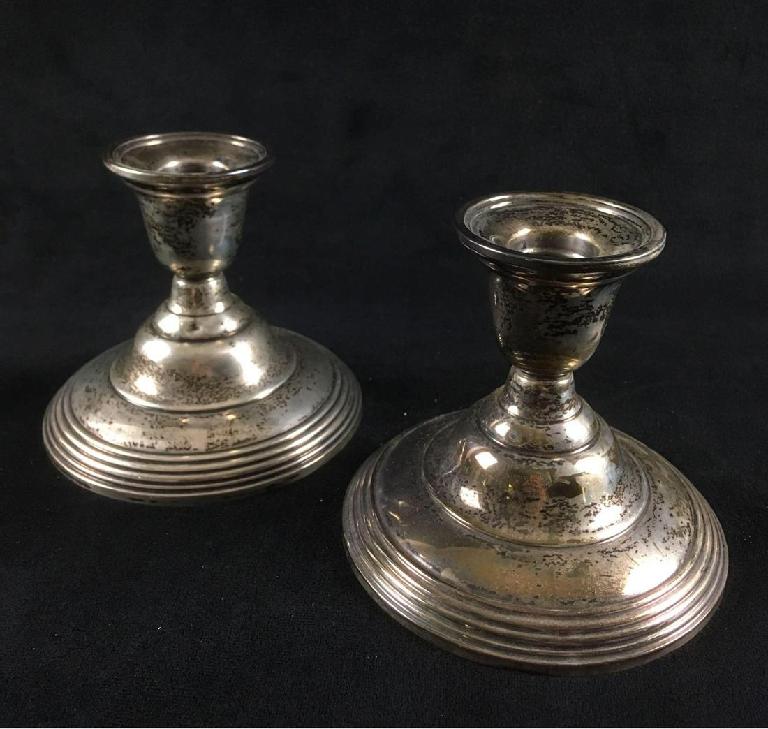 Vintage Sterling Silver Candle Sticks (1 of 6)
