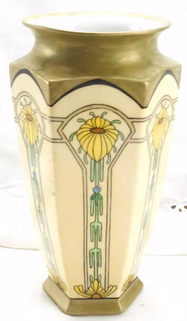 Bernardaud Limoges Vase 1916 B&Co: Here is a beautiful Bernardaud art nouveau vase signed B & Co. France Dec.1916. It measures approximately 12" tall by 7" across. There are no chips or cracks detected. Bernardaud mas