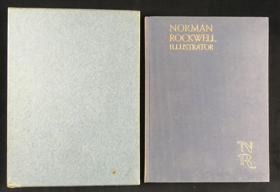 Norman Rockwell Illustrator Hardcover Book: Norman Rockwell Illustrator Hardcover Book. This book is great condition. The book comes in a box sleeve which has some discoloration from age. The book was first published in 1946 and reprinted in 19
