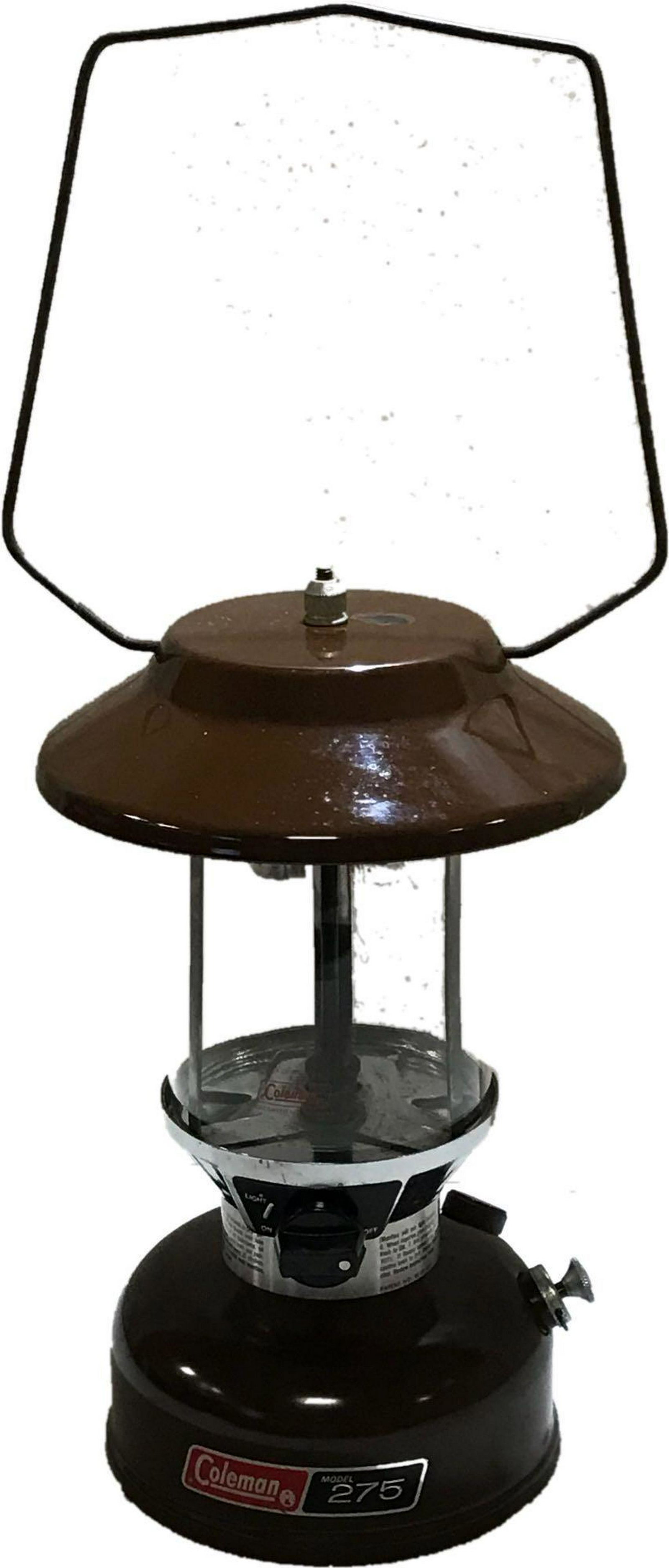 Vintage 1979 Coleman 275 Kerosene Lantern: One vintage Coleman Lantern made in august, 1979. Model 275. There are some small rust spots and scratches but overall it is a very nice display piece. This item has not been tested 