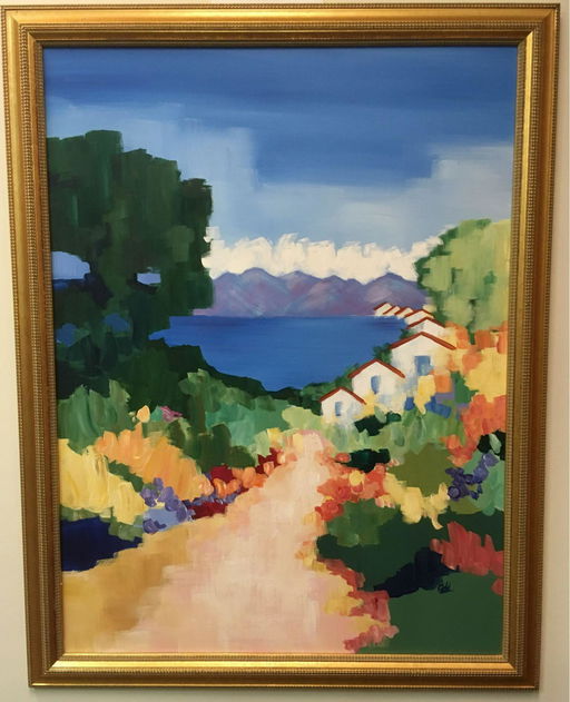Large Impressionist Landscape Acrylic Painting On Aug 29 2019