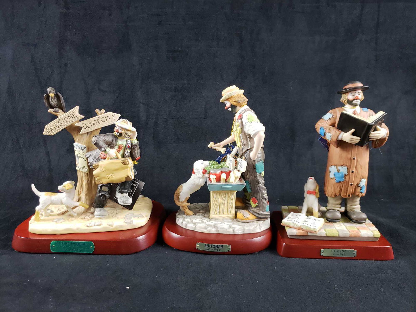 Three Flambro Collection Clown Figurines (1 of 8)