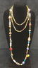 Two Colorful Handmade Glass and Ceramic Beaded