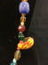 Two Colorful Handmade Glass and Ceramic Beaded - 4