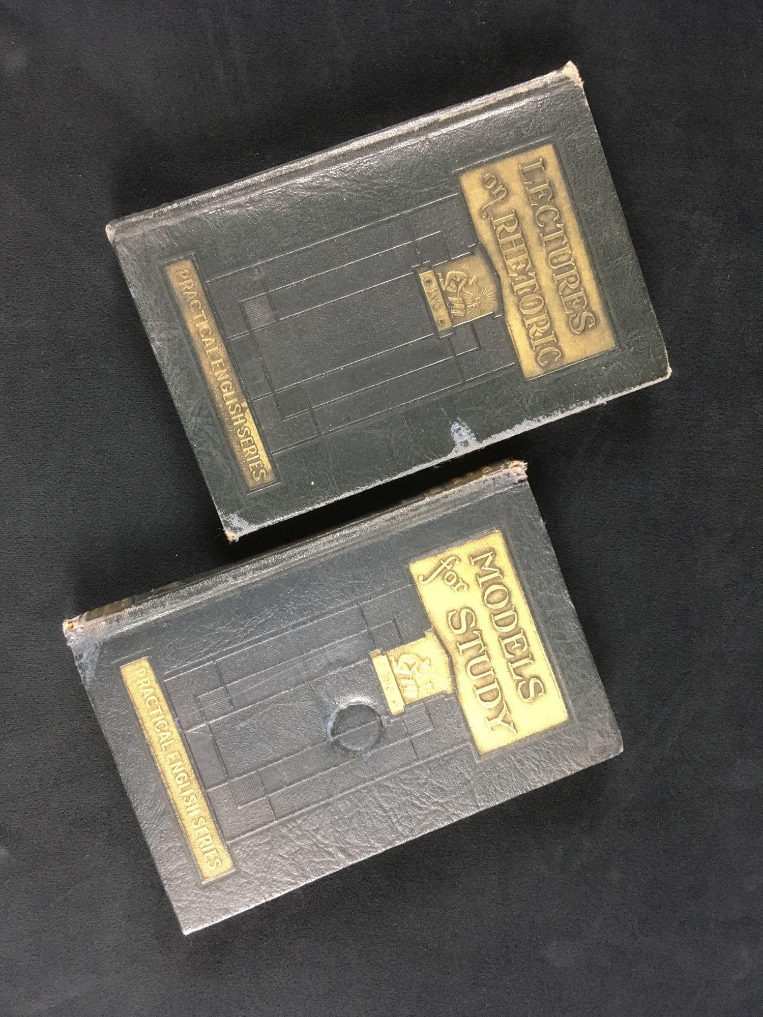 Lectures on Rhetoric and Models for Study Practical: Lectures on Rhetoric and Models for Study Practical English Series Mini Books. This set of books is in fair condition. The book covers and pages show a medium amount of wear from age. Books are from 1