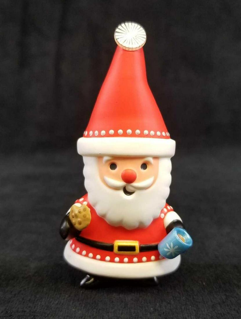 Cookies and Cocoa for Santa Hallmark Keepsake Ornament: "Santa ho-ho-hos with glee- Cookies and cocoa? Just for me?" Handcrafted and dated in 2008. The ornament is in mint condition, the box was a little damaged in storage. (See images)