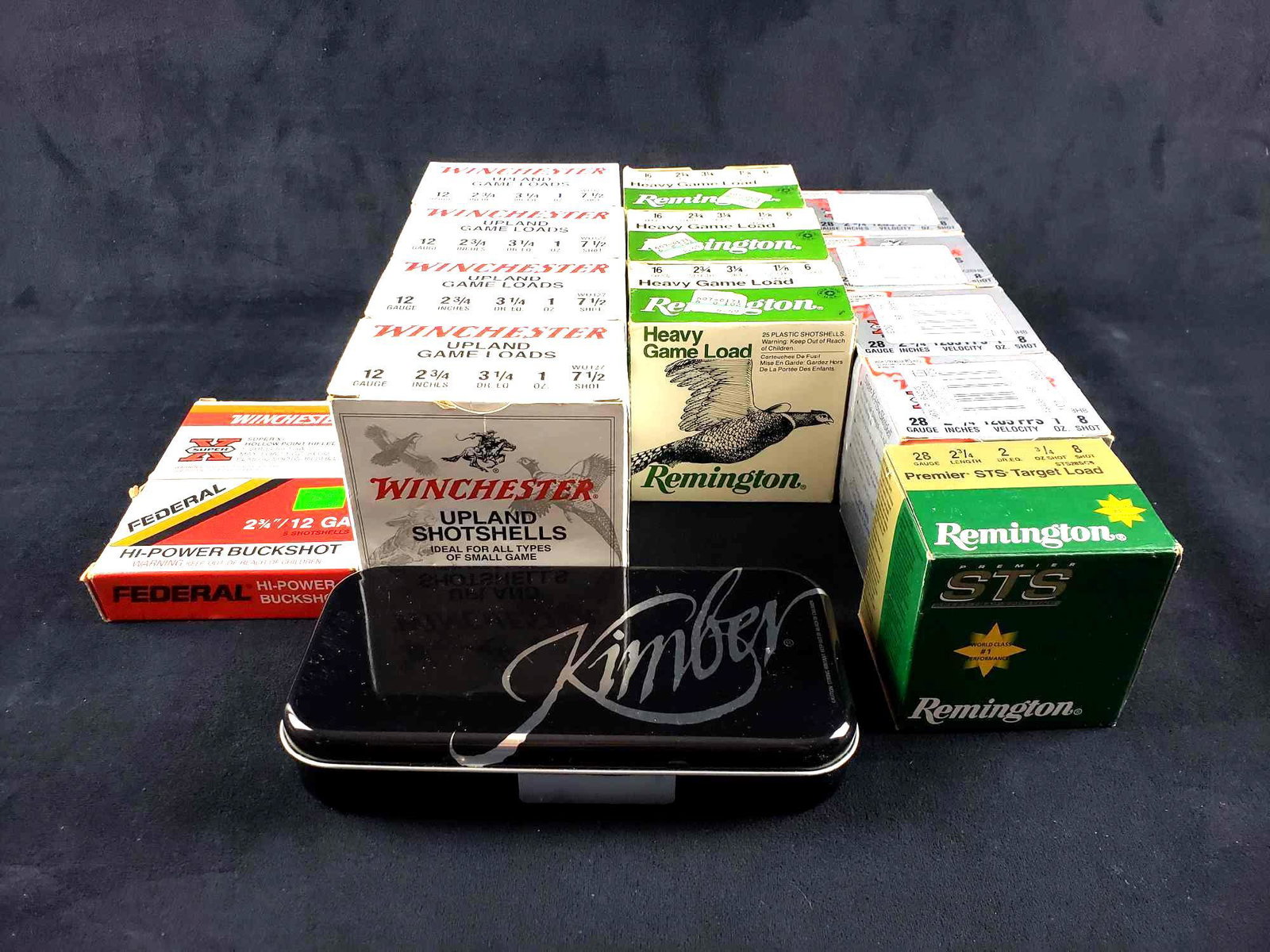 Lot of Shotgun Ammunition 317 Shells Including 12 16 28: Lot of Shotgun Ammunition 317 Shells Including 12, 16, 28 GA.; lot includes, 1) 111 - 12 GA 2 3/4" shells, majority are Winchester 7.5 shot, 5 are hollow point rifled slugs, 2) 79Â - 16 GA 2 3/4" s