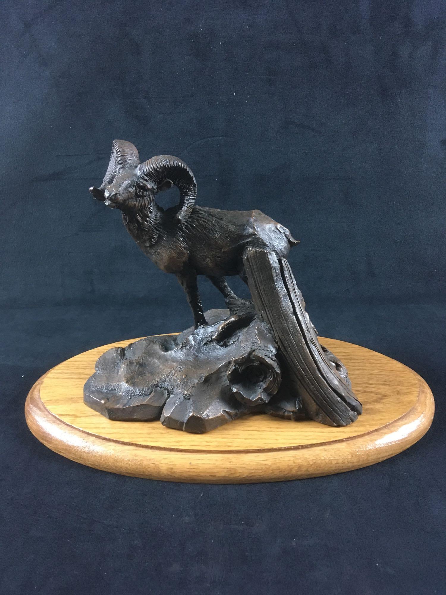 National Wildlife FederationÂ Official Issue Sculpture: National Wildlife FederationÂ Official Issue Sculpture, Mountain SentinelÂ by The Franklin Mint; a detailed bronze sculpture of the magnificent bighorn sheep by Ron Chapel.Â The piece is marked 
