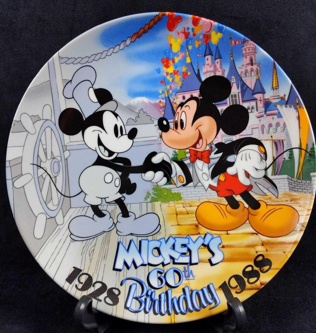 Mickeys 60th Birthday Decorative Plate 1988 (1 of 3)