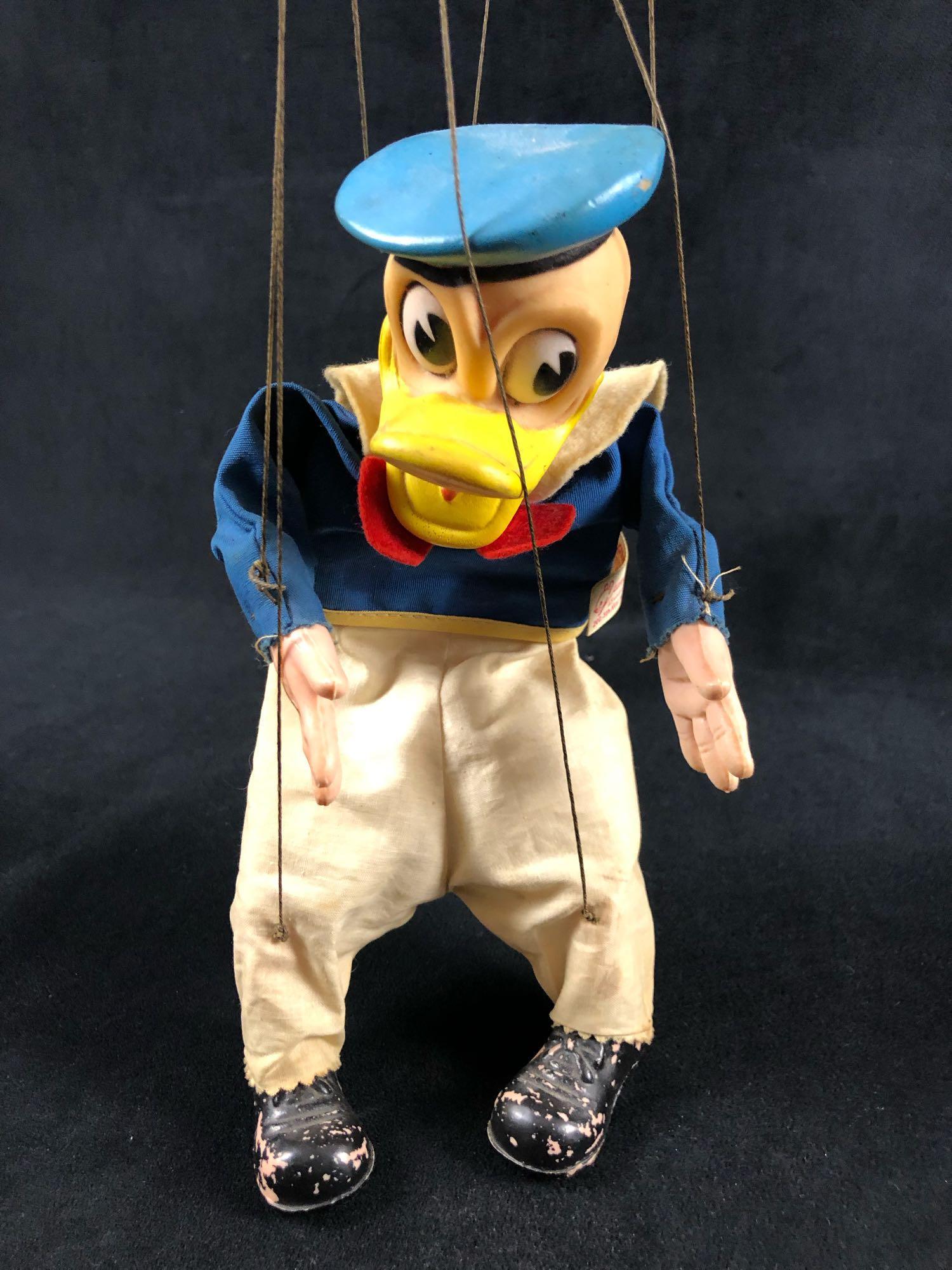 Rare Vintage Donald Duck Marionette Puppet Pie Eyes (1 of 11)