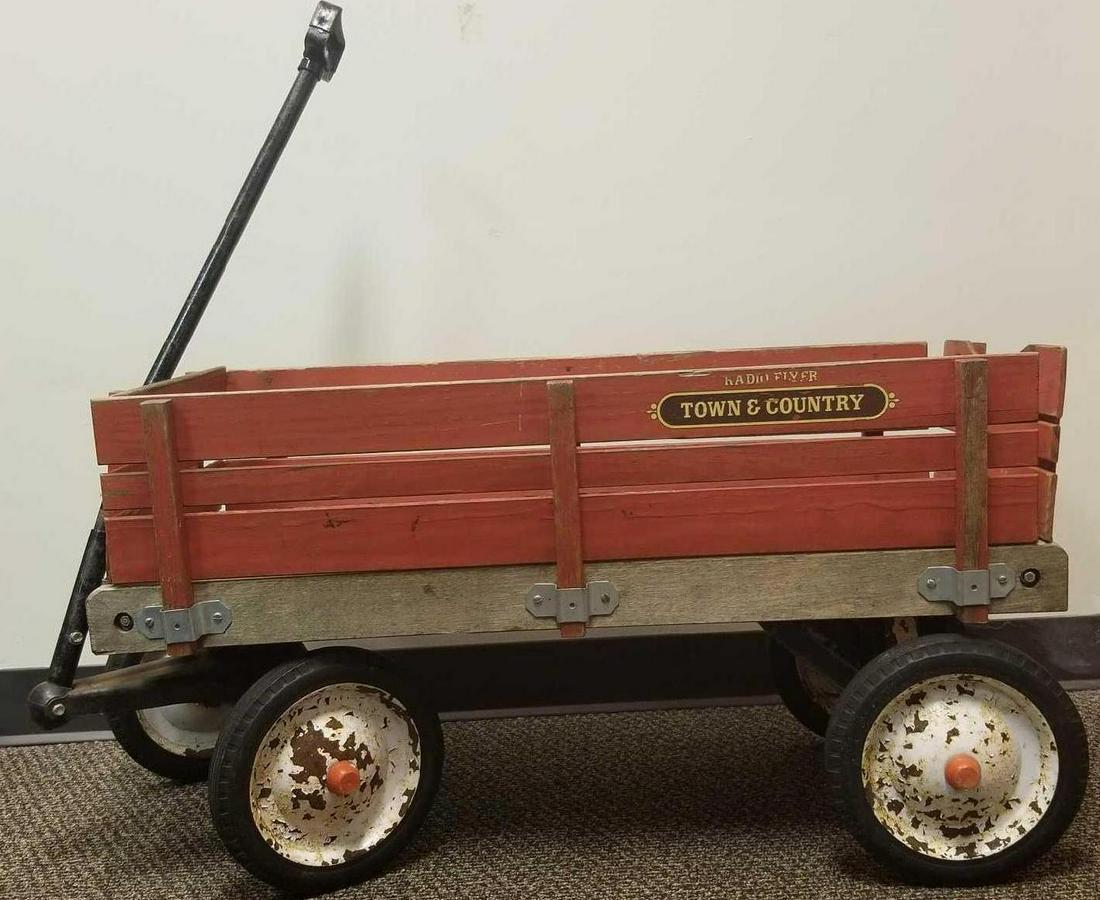 Vintage Radio Flyer Town And Country Red Wagon Nov 13, 2019 Rapid