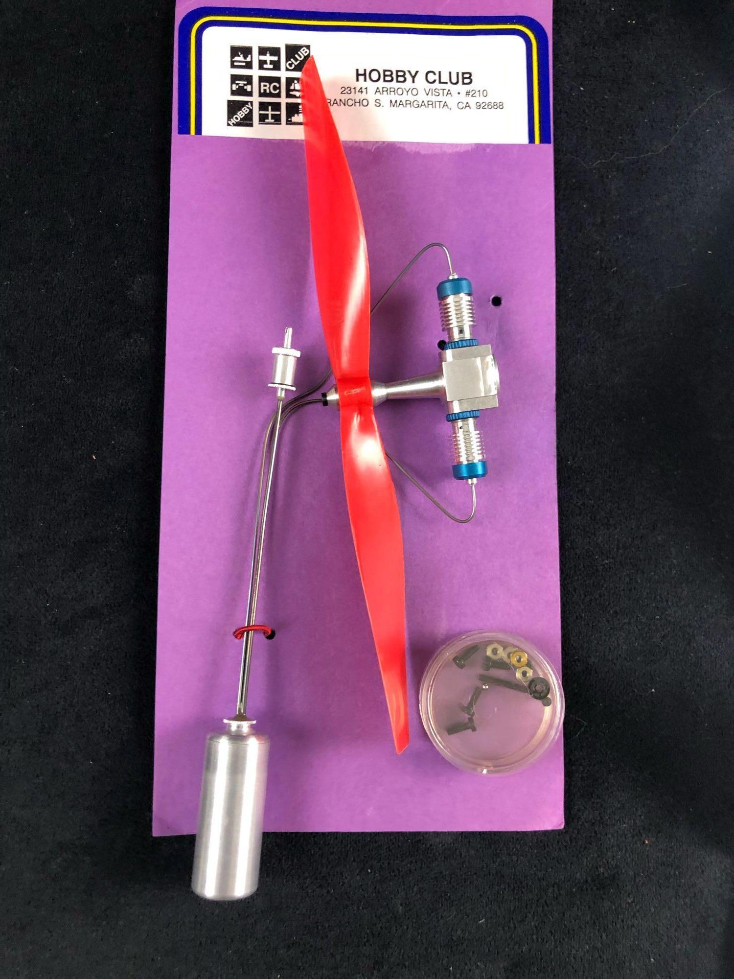 MOT GM 120T CO2 Motor Cylinder Piston Mechanism: GM 120T CO2 Motor that will power your model is a cylinder and piston mechanism driven by compressed CO2 stored in a light-weight flight tank. The motor is designed to power small and light aircraft m