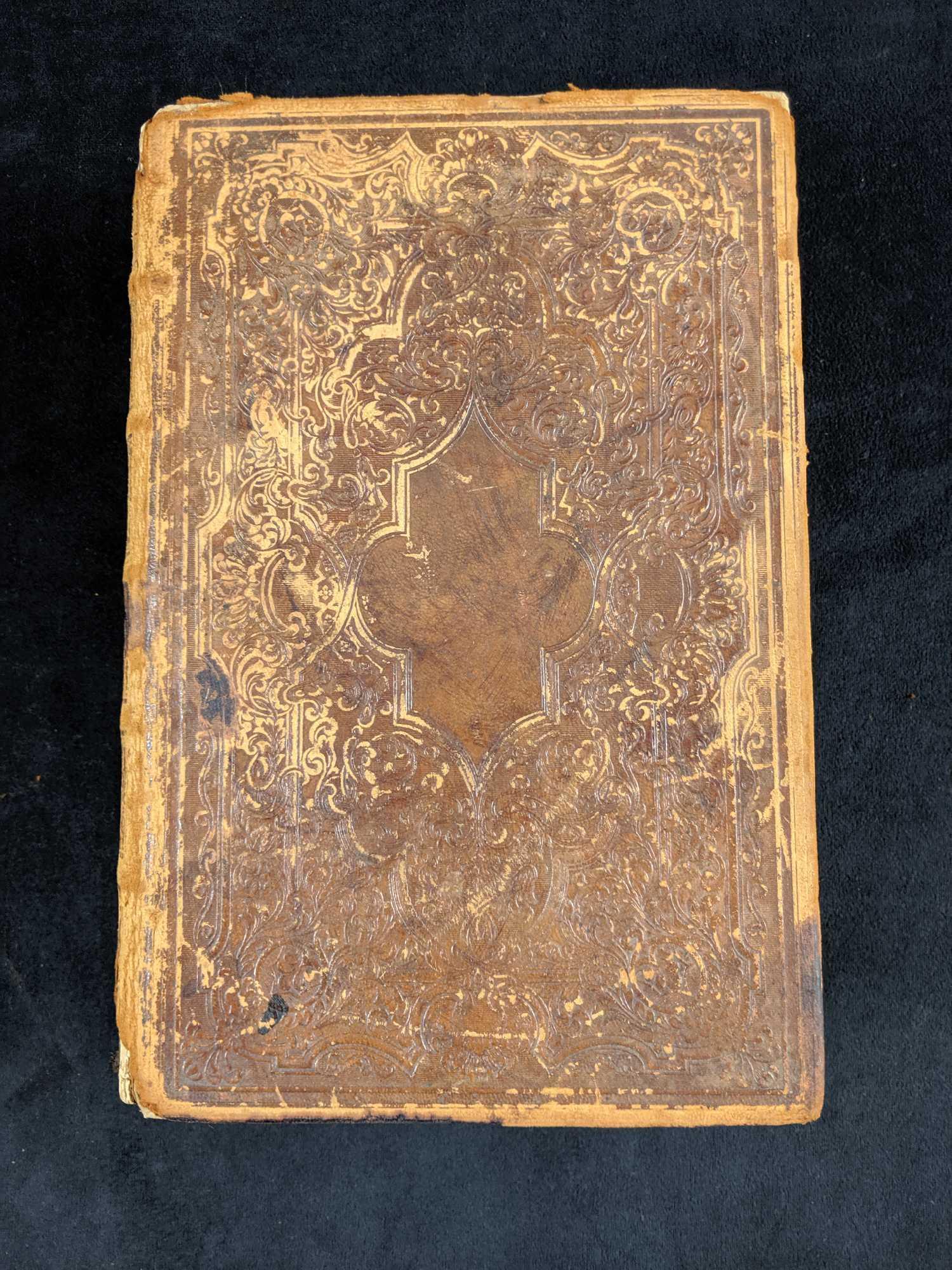 Antique New York American Bible Society Family Bible: Antique "The Holy Bible Containing the Old and New Testaments Translated Out of the Original Tongues and with the Former Translations Diligently Compared and Revised" By The New York American Bible So