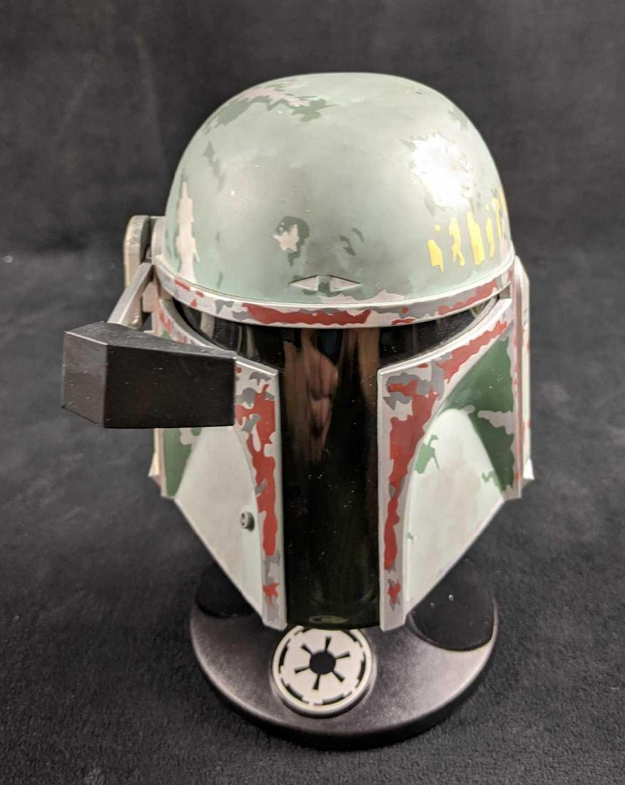 Rare Boba Fett Mini Helmet Riddell Star Wars 1997: Â Star Wars Trilogy Collection Authentic Miniature Helmets Boba Fett. Item is .45 Scale. This mini helmet is fully accurate inside and out for the ultimate replica! Includes metal stand and paperwor
