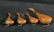 Four Vintage Wooden Bird Sculptures From Denmark - 3