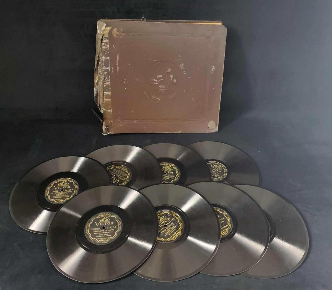 Victor Classic Box Set Collection Lot Of Eight: This classic box set includes records from the early 1920's with such Orthophonic recordings as: (1) That's Why I'm Happy -Helen Kane/Do Something -Helen Kane (1) What Are We Waiting For? - Edwin J Mc