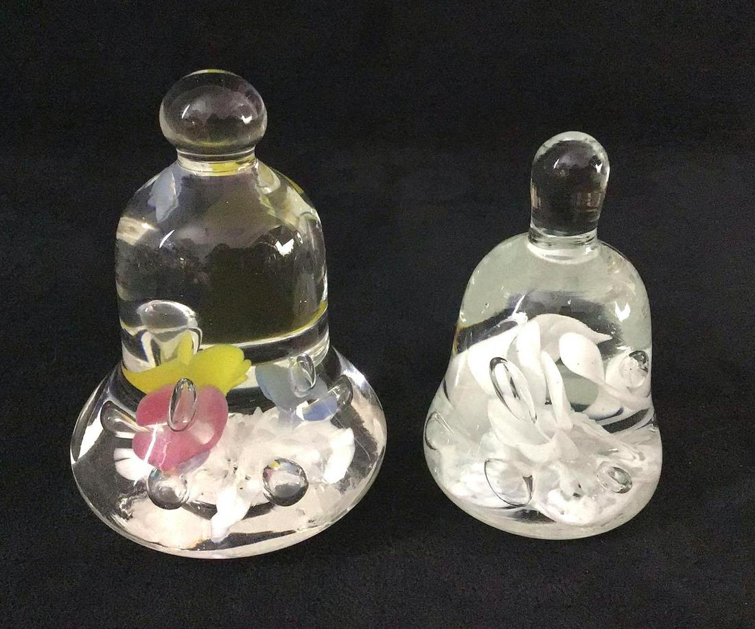Vintage Glass Art Bell Joe Rice St Joe rice glass | Etsy