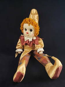 Vintage Handmade Jester Doll by Celia Dolls ENGLAND