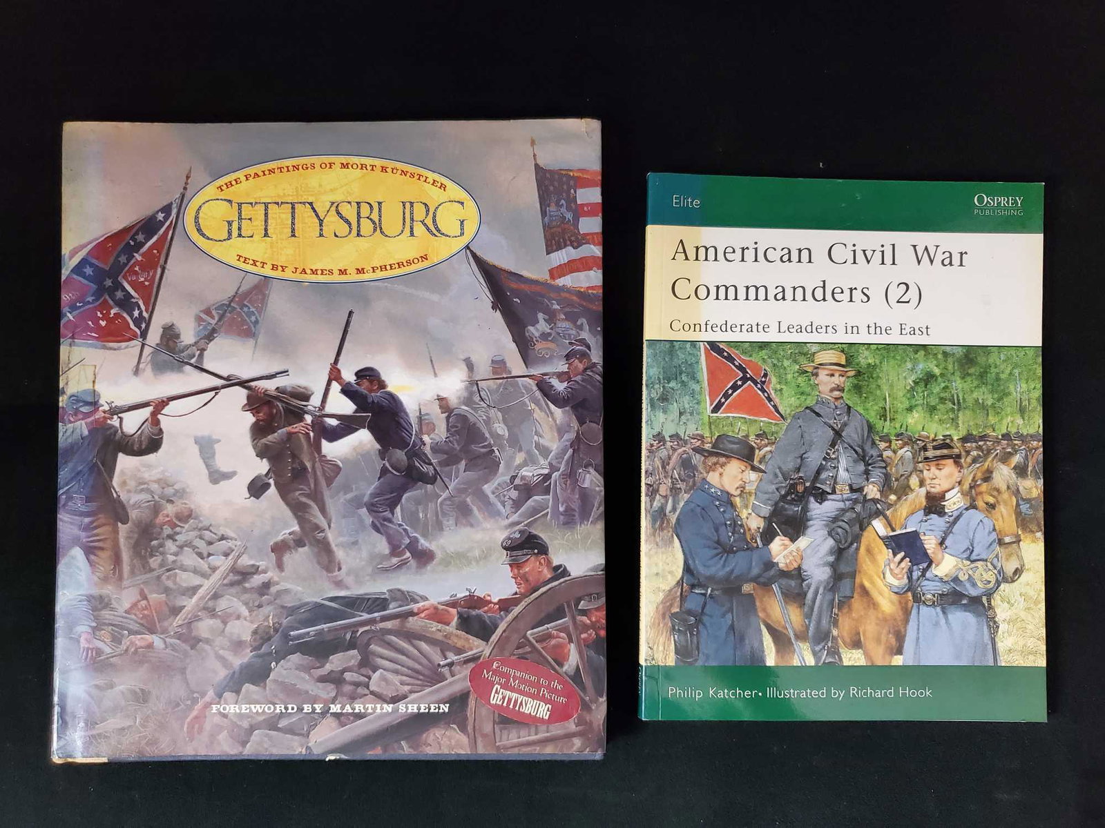 Civil War Book Lot Of Five: This lot includes: (1) The Civil War: A Treasury Of Art And Literature by Stephen W Sears. Hardcover published in 1992 by Hugh Levin Associates Inc. Book is in good, used condition with shelf-wear on 