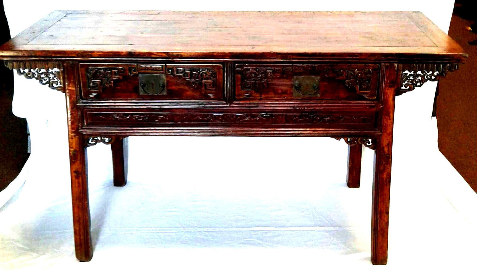Asian Hand Carved Buffet Table (1 of 20)