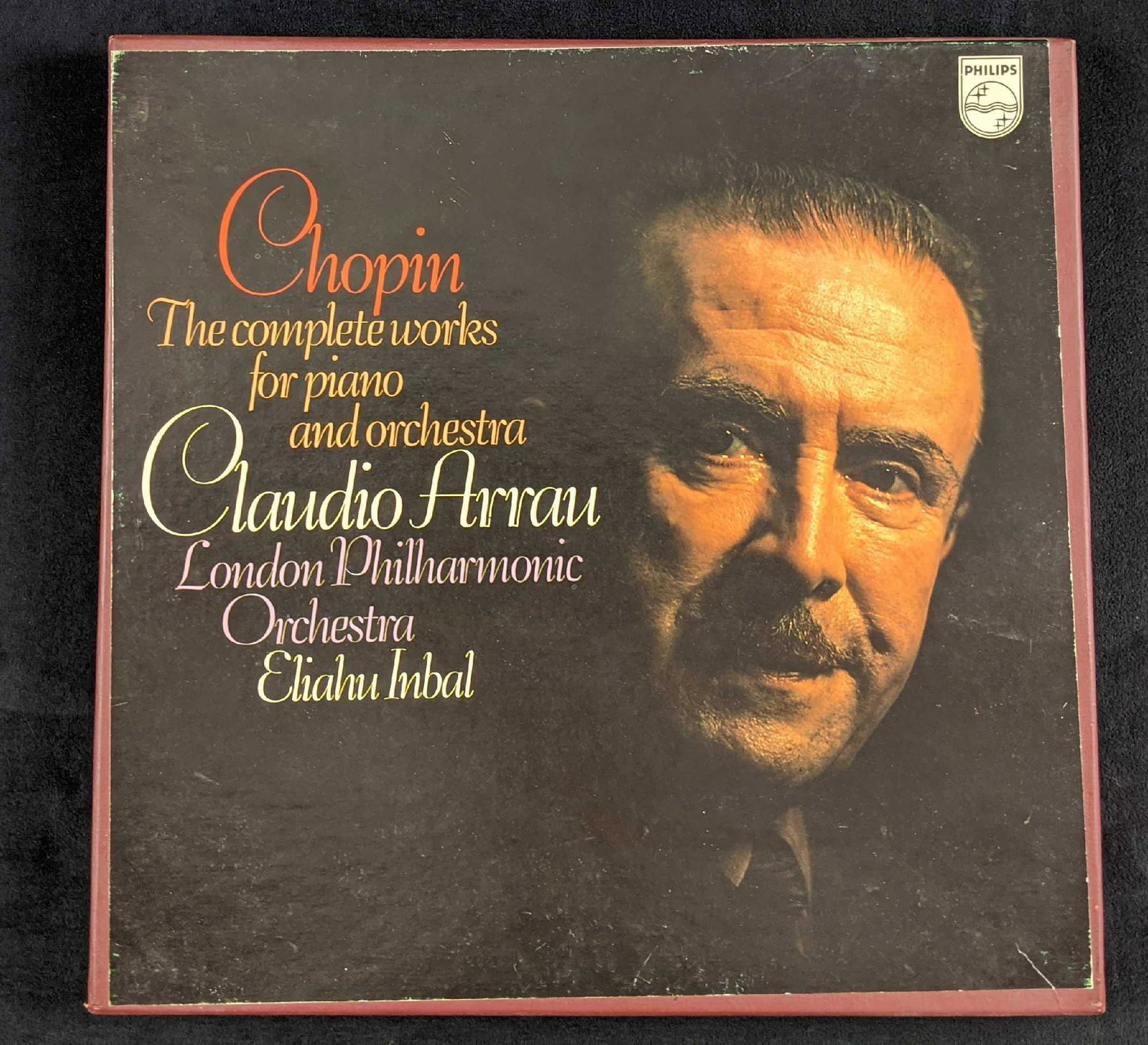 Choplin Complete Works For Piano W Claudio Arrau: Choplin Complete works for piano & orchestra with Claudio Arrau and the London Philharmonic Orchestra. Released by Phillips in 1972.Â Claudio ArrauÂ was a Chilean pianist known for his interpreta