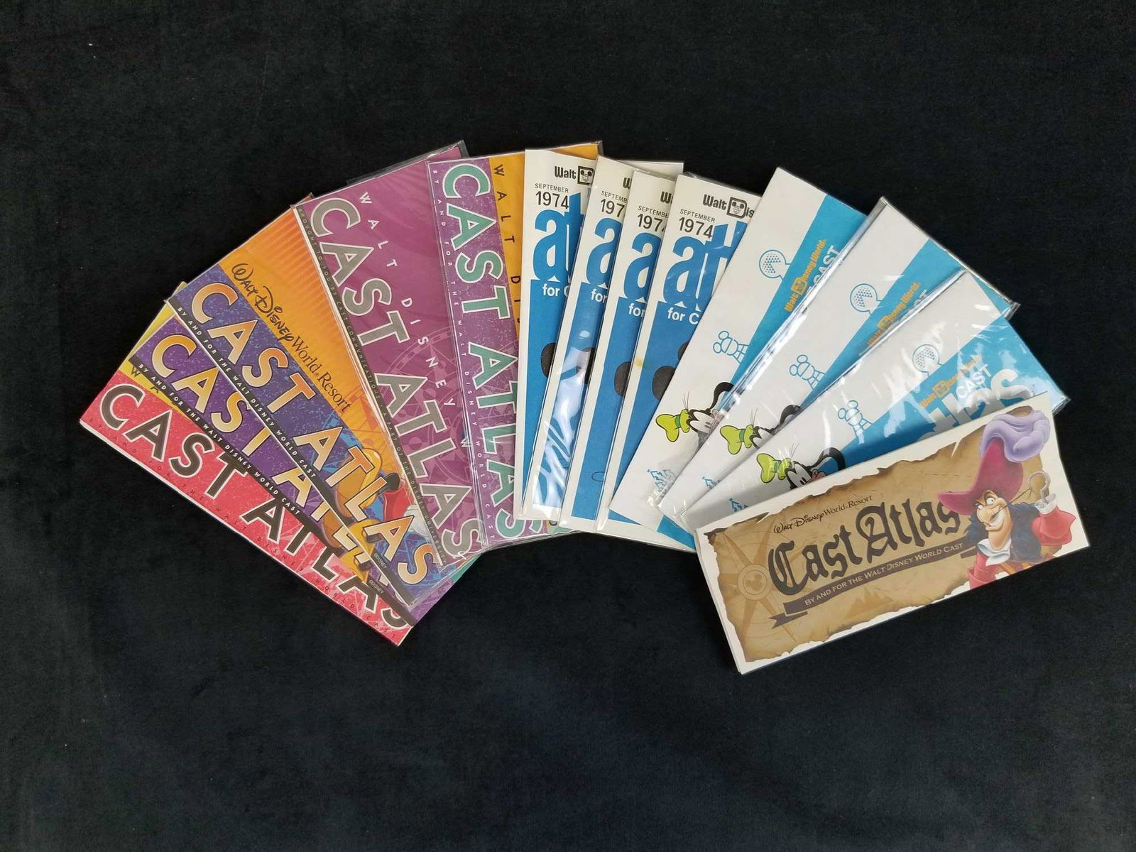 Lot of 12 Assorted Walt Disney World Resort Cast Atlas: Lot of 12 Assorted Walt Disney World Resort Cast Atlas By And For The Walt Disney World Cast Members This lot features 12 assorted Walt Disney World Resort Atlas maps for cast members. The maps are in