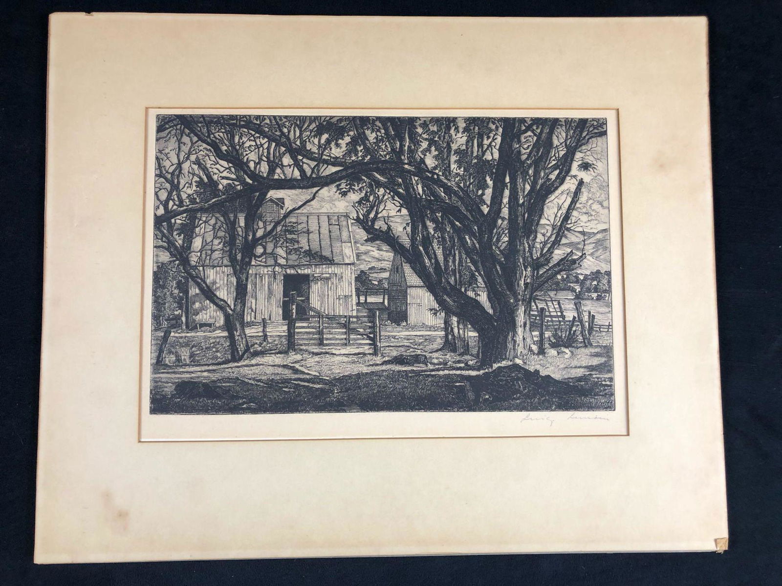 Farmhouse Landscaping Real In The Woods Black Etching (1 of 10)