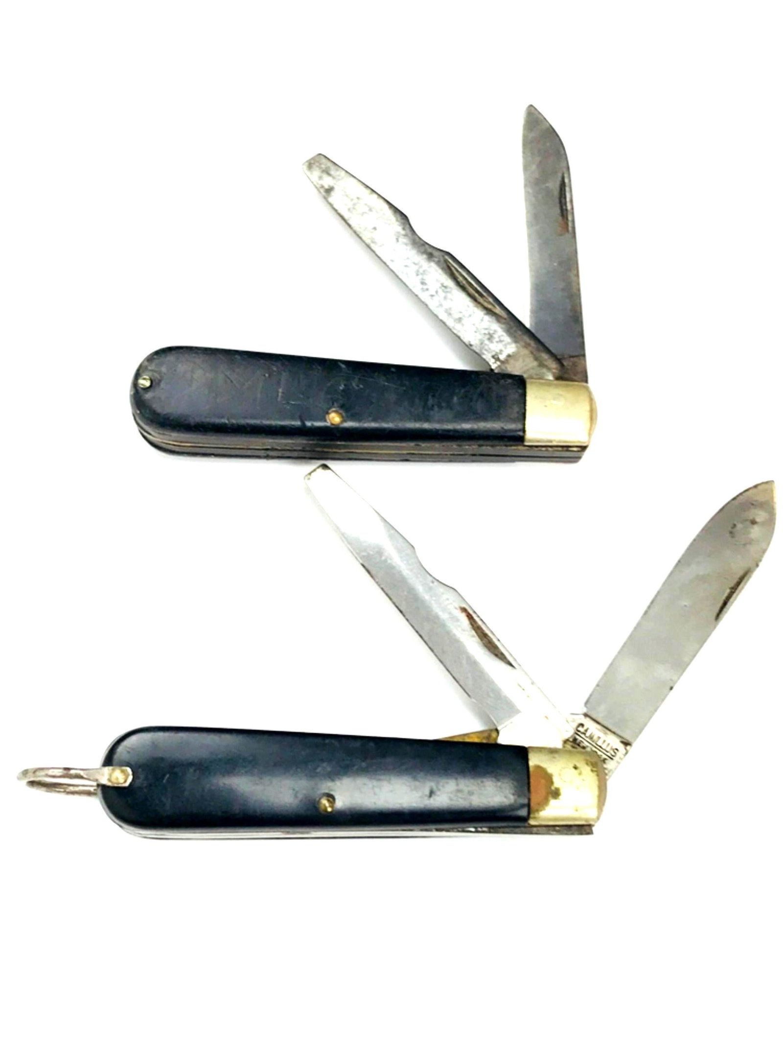 2 Vintage Camillus Electrician Knife: 2Â Â CamillusÂ Military electricians knife, used by a United States Navy Electricians Mate during the Vietnam War era.Â Condition is decent. All blades have decent snap. Blades show signs of 