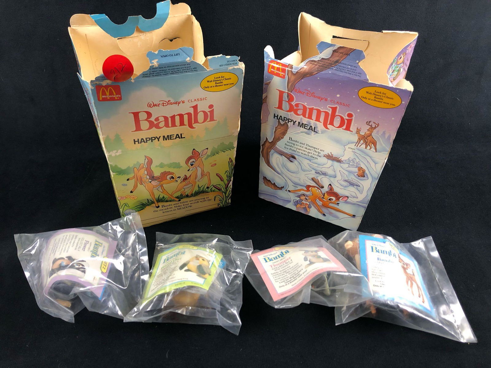 1988 Disney McDonalds Bambi Set Of 4 Sealed Friend Owl (1 of 10)