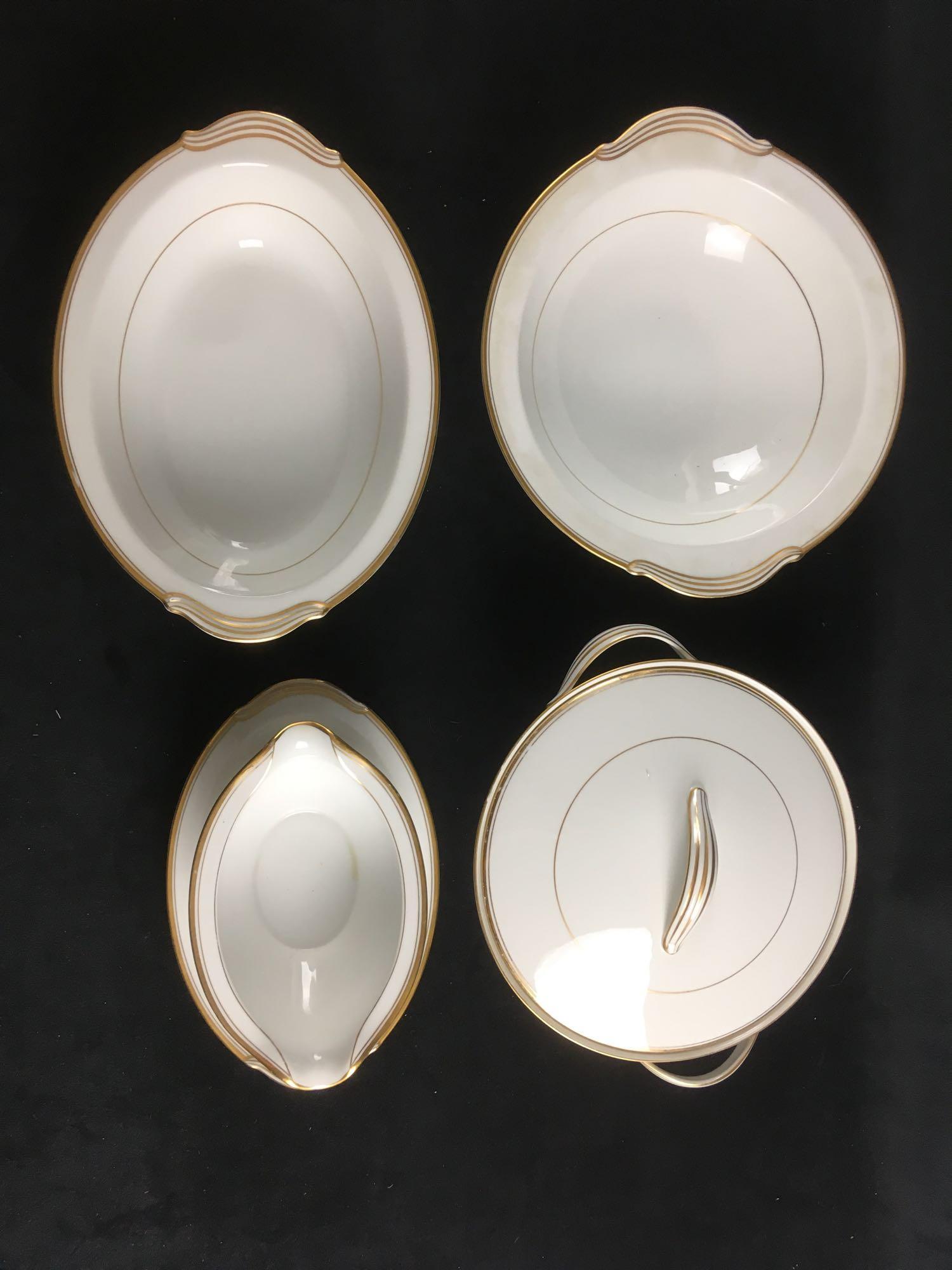 5 Serving Pieces Vintage NoritakeÂ China Goldart (1 of 11)
