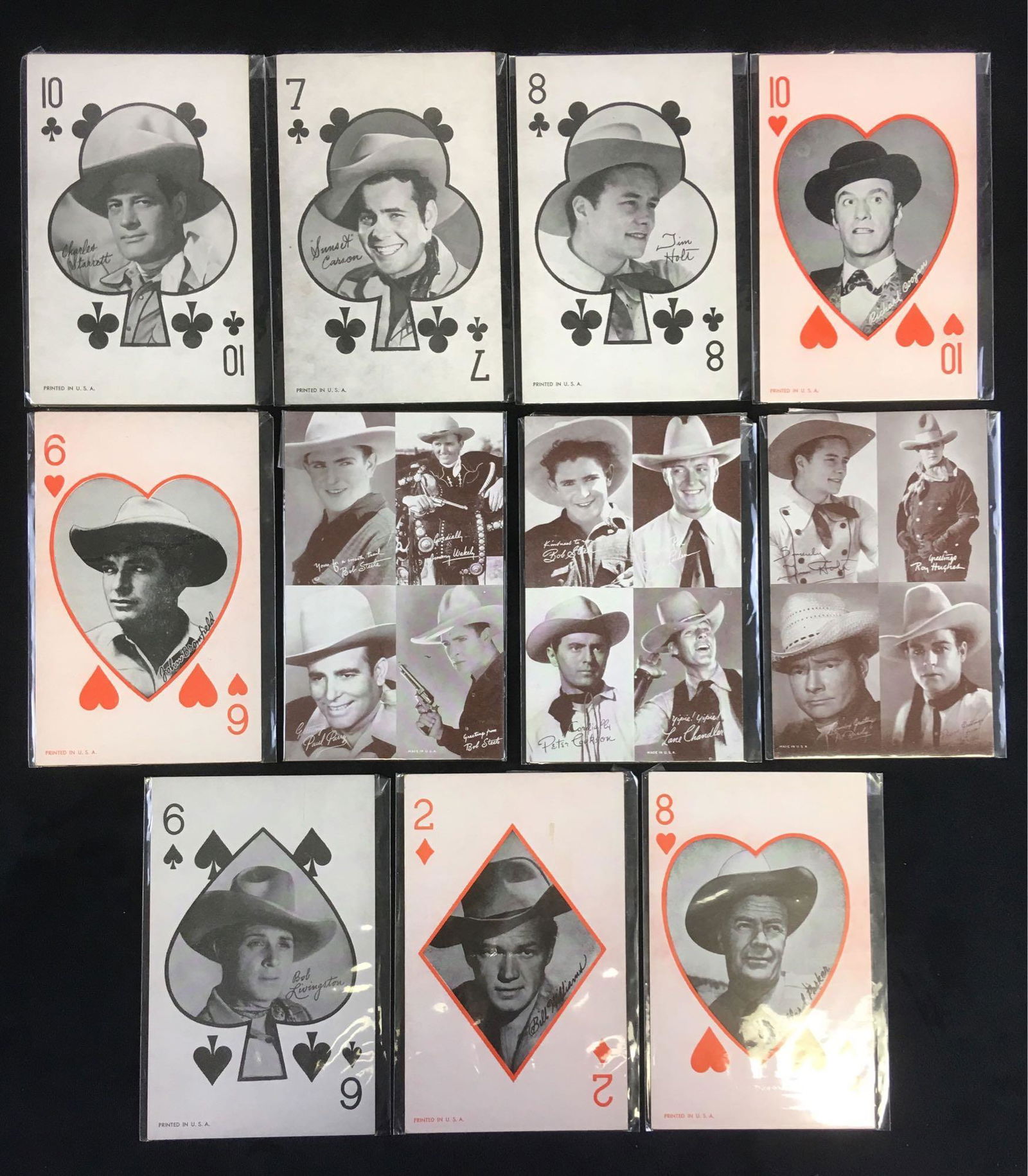 Lot of 8 Vintage Arcade Cards Playing Cards of Western (1 of 8)