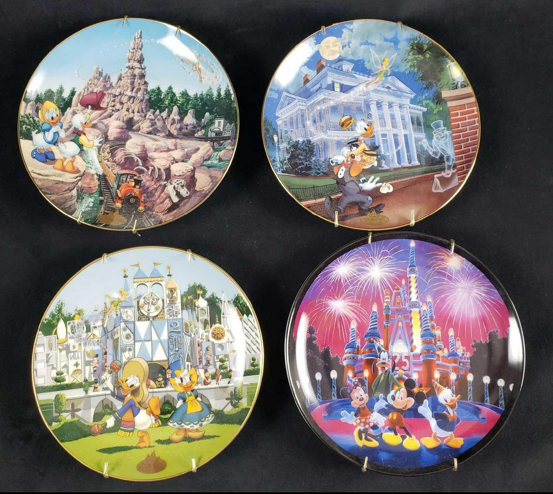 Lot of 4 Commemorative Disney Plates B (1 of 8)
