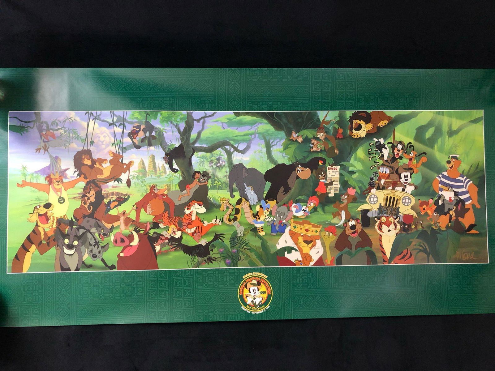 Official Disneyana Walt Disney World Convention Public: Official Disneyana Walt Disney World Convention Public Day Safari Adventure Poster 1999 Signed A This poster was sold during the 1999 Disneyana Convention at Walt Disney World, Orlando Florida. It is