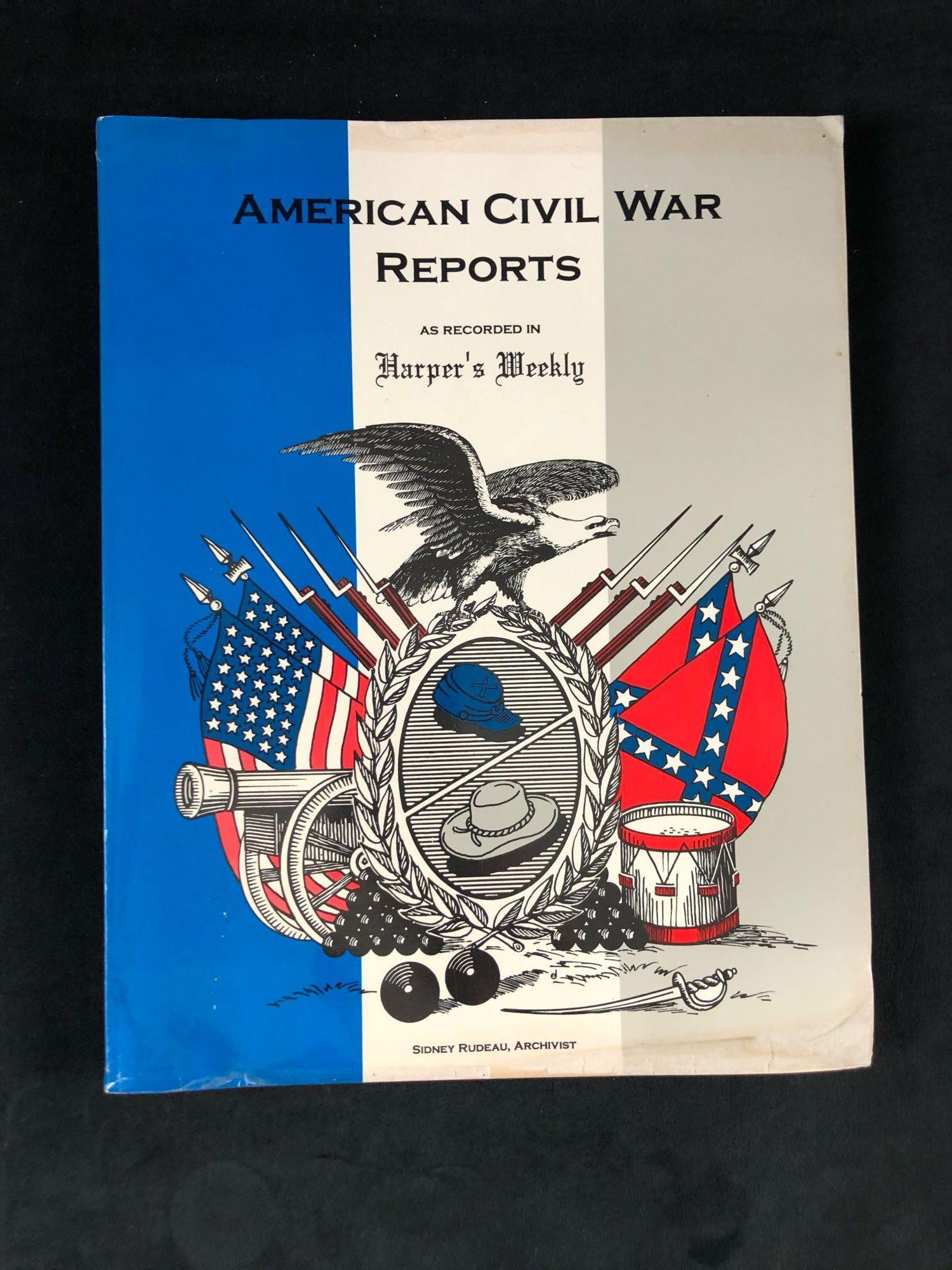 American Civil War Reports Harper's Weekly 1994: American Civil War Reports Harper's Weekly 1994 published by Historical Briefs, Inc. The articles and illustrations begin from 1860 to 1885. The illustrations depict stories, advertisements, and polit