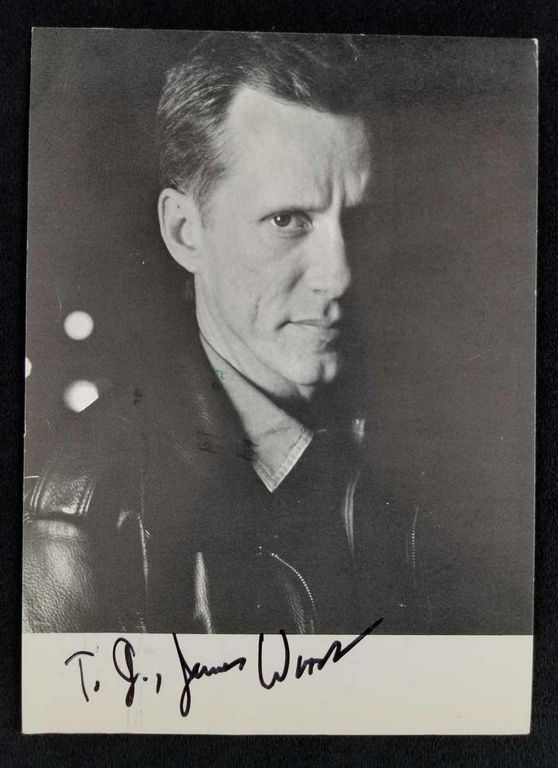 Signed Postcard of James Woods, Actor (1 of 5)