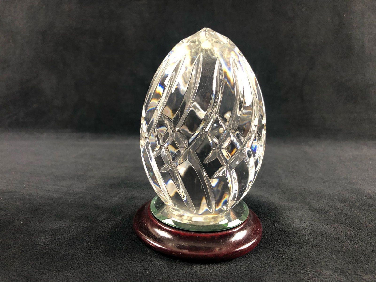 Mayflower Glass Crystal Egg Artistic Glassware Mirror (1 of 9)