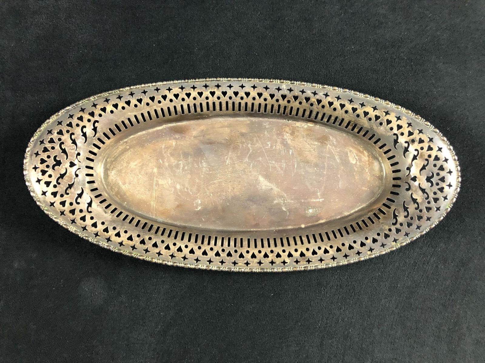 Sterling Silver RW C 632 Ornate Oval Tray Platter (1 of 8)