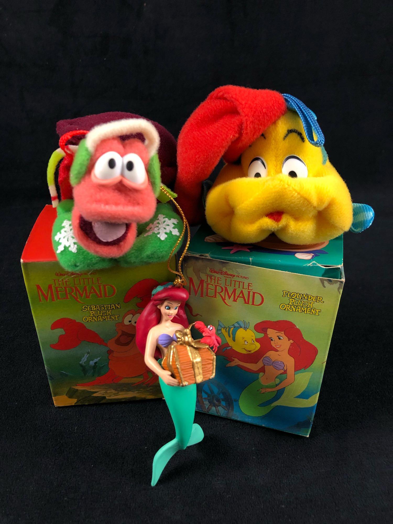 Lot Of 3 Vintage Little Mermaid Christmas Ornaments (1 of 10)