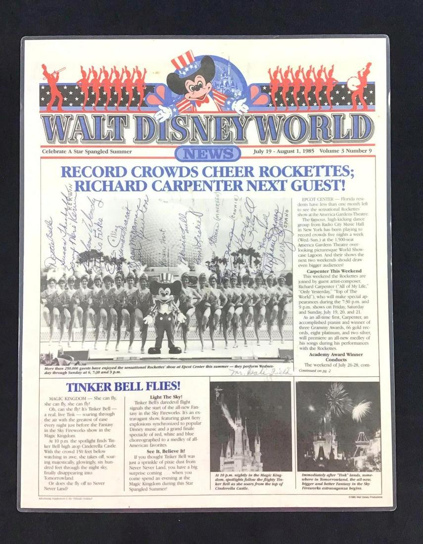 Vintage Walt Disney World Signed Newpaper Cover Signed (1 of 3)