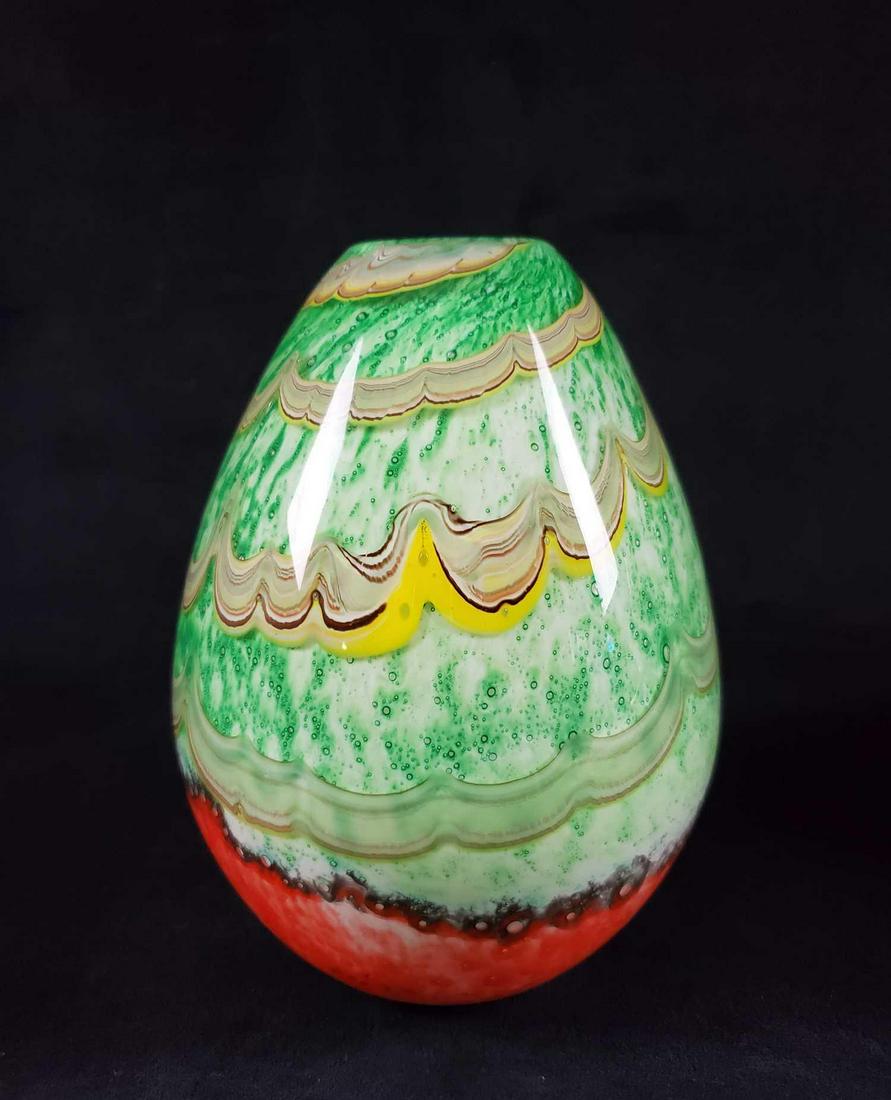 Handblown Murano Like Glass Bowl Vase (1 of 7)