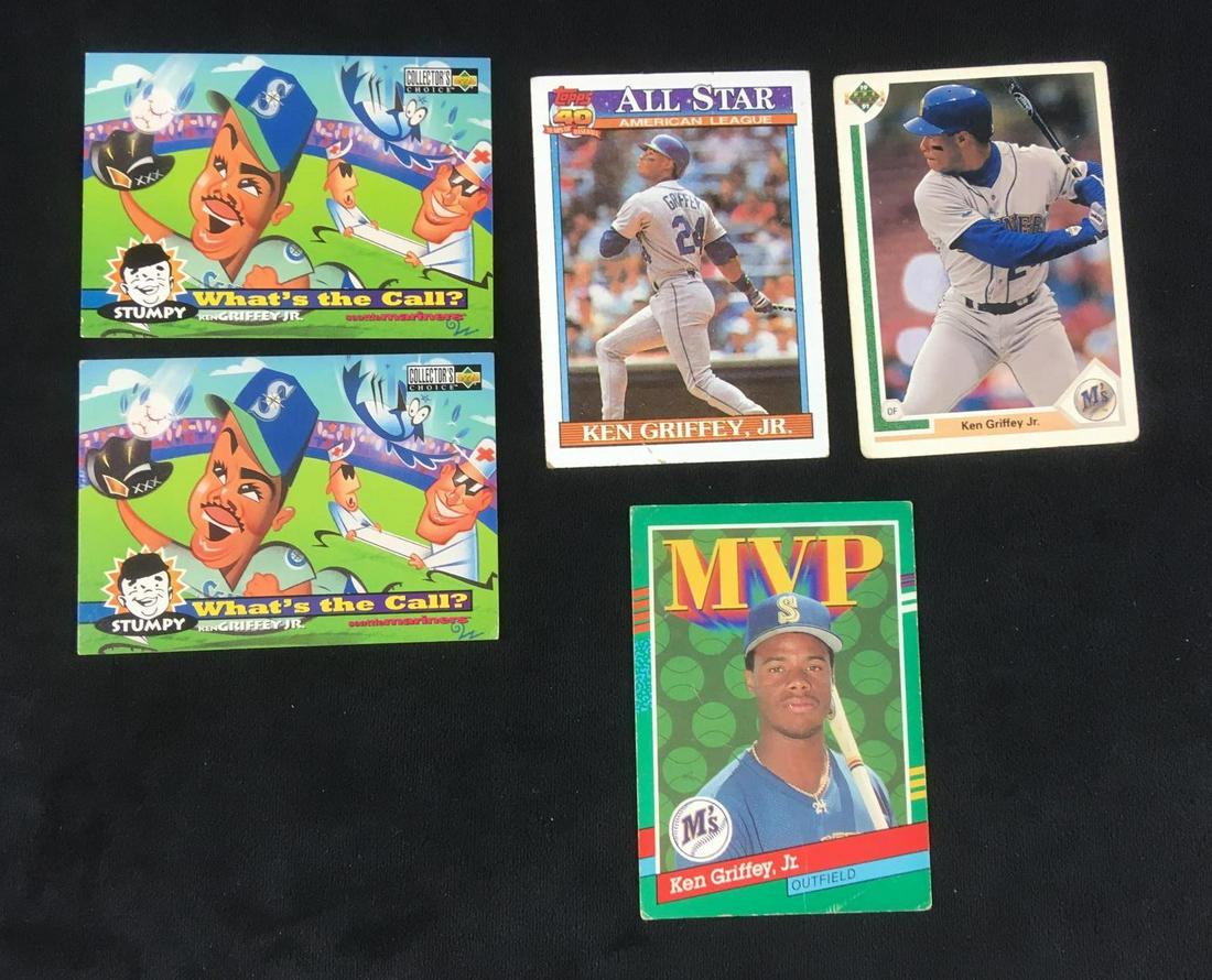 Lot of 5 Ken Griffey Jr Baseball Cards Circa 1990s (1 of 7)