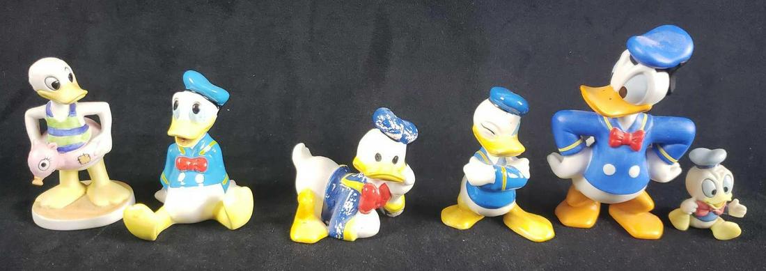 Lot of 6 Vintage Disney Donald Duck Porcelain Figurines (1 of 10)