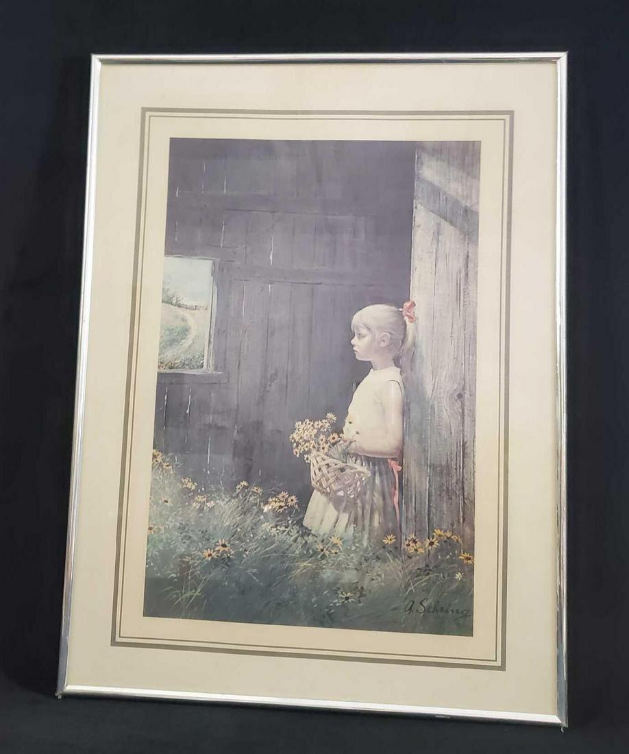 Framed Adolf Sehring A Summers Dream Print (1 of 10)