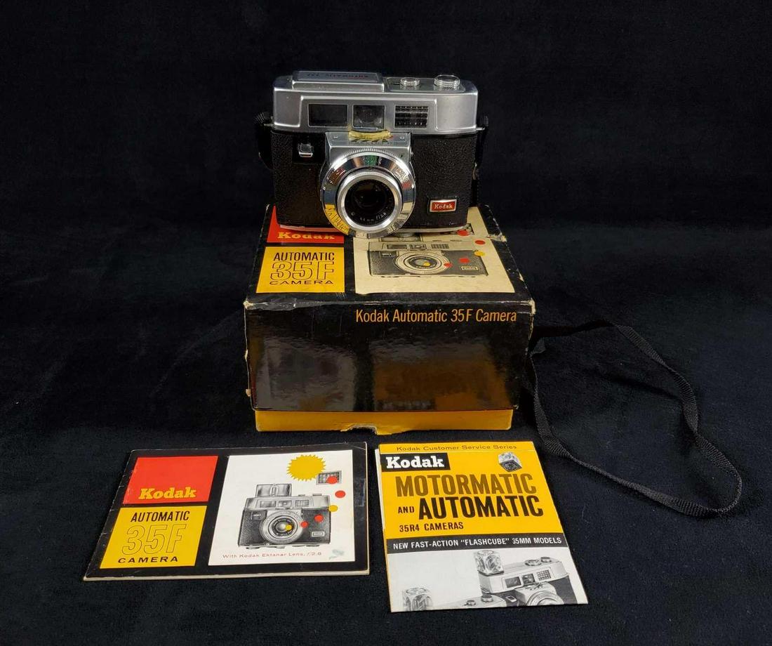 Vintage Kodak Automatic 35F Camera In Box 1950s (1 of 13)