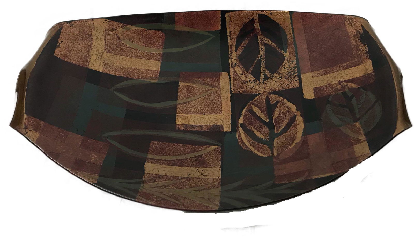 Sensational Tony Evans Art Glass Platter, Signed (1 of 13)