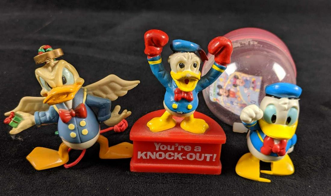 Disney Lot Of Three Donald Duck Figures Ornament (1 of 6)