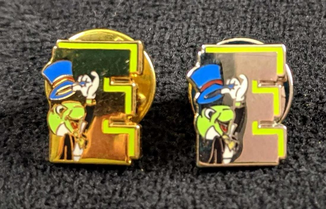 Rare Limited Edition Jiminy Cricket E Cast pin Gold And (1 of 5)