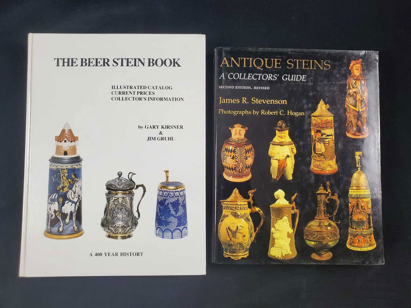 Lot of 2 Vintage Beer Stein Books Stevenson Kirsner (1 of 9)